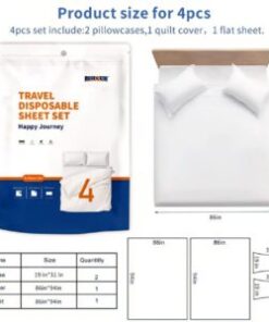 Single Disposable Beddings 4 Pcs